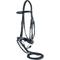 Show in main carousel: M. Toulouse Euro Style Dressage Bridle, Chocolate, X-Full slide 2 of 2