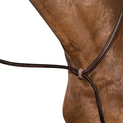 M. Toulouse Fancy Stitched Raised Standing Martingale, Chocolate, Full