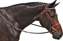 M. Toulouse Handy Hunter Snaffle Bridle, Chocolate, Cob