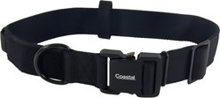 Macho Dog Adjustable Tactical Dog Collar with Metal Buckle, Black, Medium: 16 to 20-in neck, 1.5-in wide slide 1 of 9