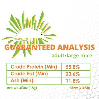 Show full view: Mack's Natural Reptile Food Adult Mice Frozen Reptile Food, 10 count slide 3 of 6