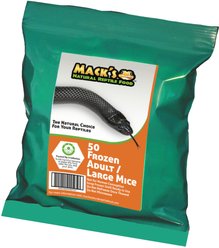 Mack's Natural Reptile Food Adult Mice Frozen Reptile Food, 50 count