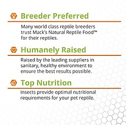 Mack's Natural Reptile Food Crickets Live Feed Reptile Food, 3/4-in, 1,000 count slide 2 of 6