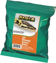 Mack's Natural Reptile Food Fuzzy Rat Frozen Reptile Food, 10 count