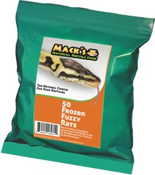 Mack's Natural Reptile Food Fuzzy Rat Frozen Reptile Food, 50 count