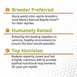 Mack's Natural Reptile Food Fuzzy Rat Frozen Reptile Food, 50 count slide 2 of 6