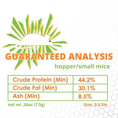 Show full view: Mack's Natural Reptile Food Hopper Mice Frozen Reptile Food, 25 count slide 3 of 7