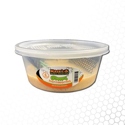 Show full view: Mack's Natural Reptile Food Hornworm Live Feed Reptile Food, 6 count slide 1 of 6