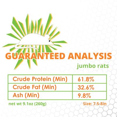 Show full view: Mack's Natural Reptile Food Jumbo Rat Frozen Reptile Food, 6 count slide 3 of 6