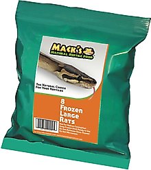 Mack's Natural Reptile Food Large Rat Frozen Reptile Food, 8 count
