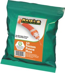 Mack's Natural Reptile Food Pinkie Mice Frozen Reptile Food, 50 count