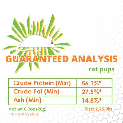 Show full view: Mack's Natural Reptile Food Rat Pup Frozen Reptile Food, 50 count slide 3 of 7