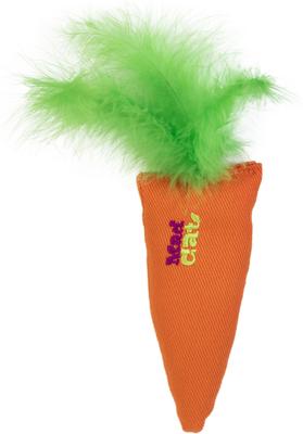Show full view: Mad Cat 100% Filled Kitty Carrot Cat Mice Plush Toy with Catnip, Multi Color, Medium slide 3 of 5