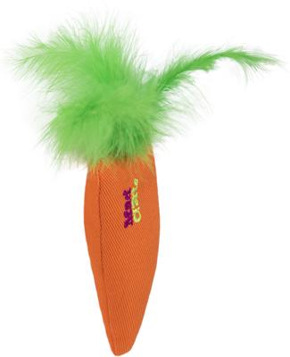 Show full view: Mad Cat 100% Filled Kitty Carrot Cat Mice Plush Toy with Catnip, Multi Color, Medium slide 4 of 5