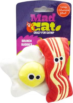 Show full view: Mad Cat Brunch Buddies Bacon N' Eggs Catnip & Silvervine Cat Toy slide 5 of 6