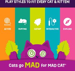 Mad Cat Canned Ham Cat Toy with Catnip, Multicolor, 2 count slide 2 of 6