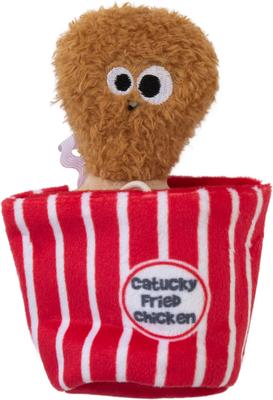 Show full view: Mad Cat Catucky Fried Chicken Cat Toy with Catnip, Multicolor slide 1 of 7