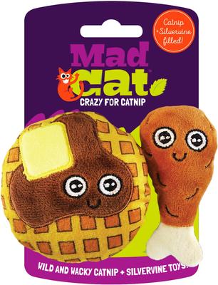 Show full view: Mad Cat Chicken N' Waffles Catnip & Silvervine Cat Toy slide 3 of 4