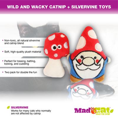 Show full view: Mad Cat Gnome Sweet Gnome Catnip & Silvervine Cat Toy, 2 count slide 3 of 8