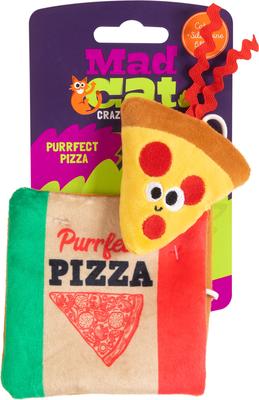 Show full view: Mad Cat Purrfect Pizza Cat Toy with Catnip, Multicolor slide 1 of 6