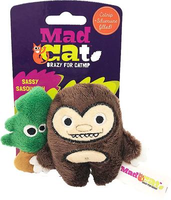 Show full view: Mad Cat Sassy Sasquatch Catnip & Silvervine Cat Toy, 2 count slide 2 of 6