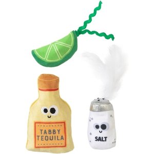 Mad Cat Tabby Tequila Cat Toy with Catnip, Multicolor, 3 count