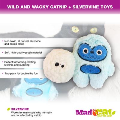 Show full view: Mad Cat Yowlin' Yetti Catnip & Silvervine Cat Toy slide 3 of 6