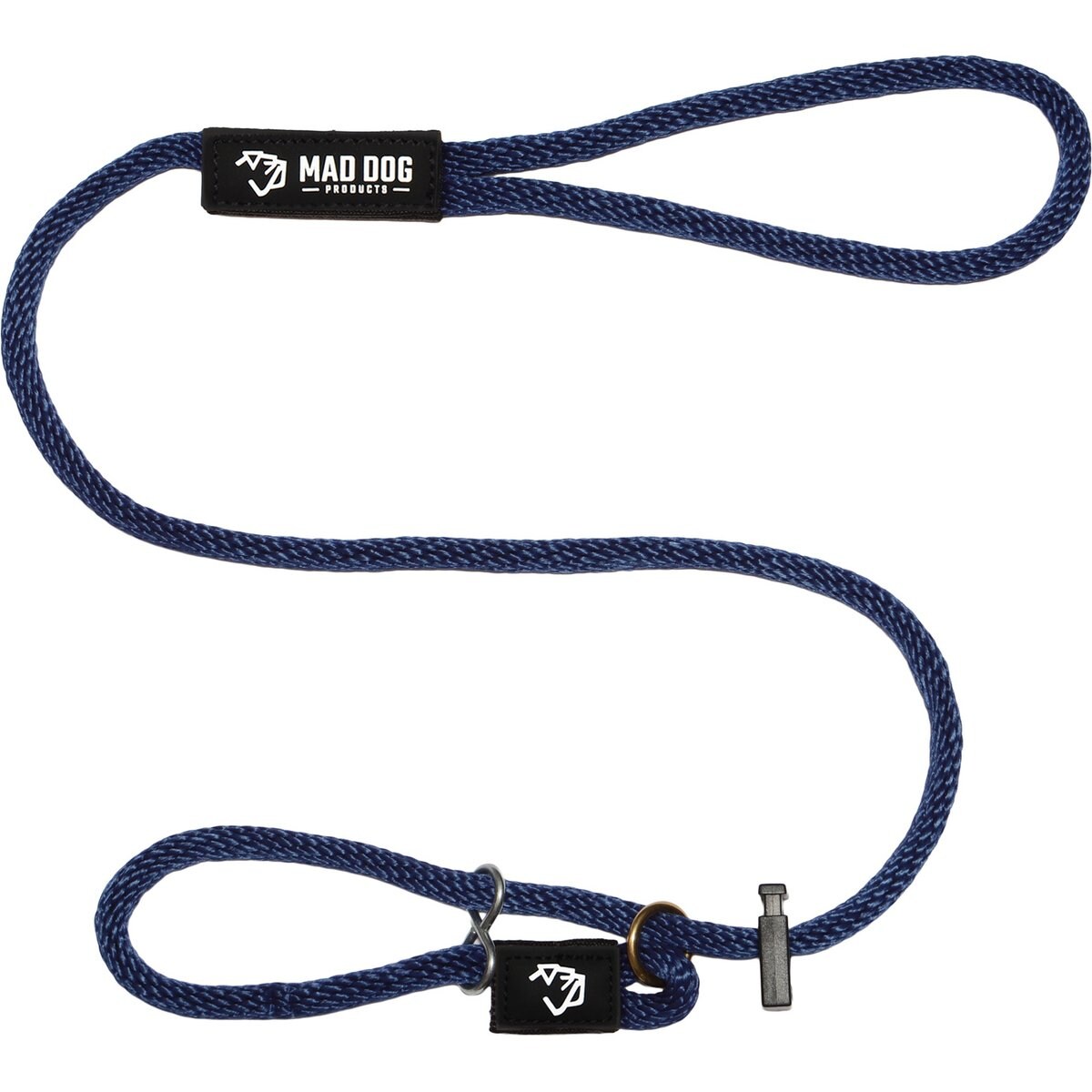 Mad Dog Products Easy Leader Slip Lead Dog Leash, Navy, 6-ft, 3/8-in