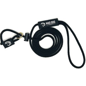 Mad Dog Products English Slip Lead Dog Leash, Black, 6-ft long, 1/4-in wide