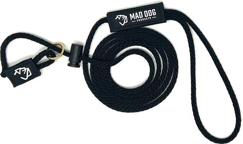Show full view: Mad Dog Products English Slip Lead Dog Leash, Black, 6-ft long, 1/4-in wide slide 1 of 7