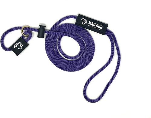 Show full view: Mad Dog Products English Slip Lead Dog Leash, Purple, 6-ft long, 1/4-in wide slide 1 of 6