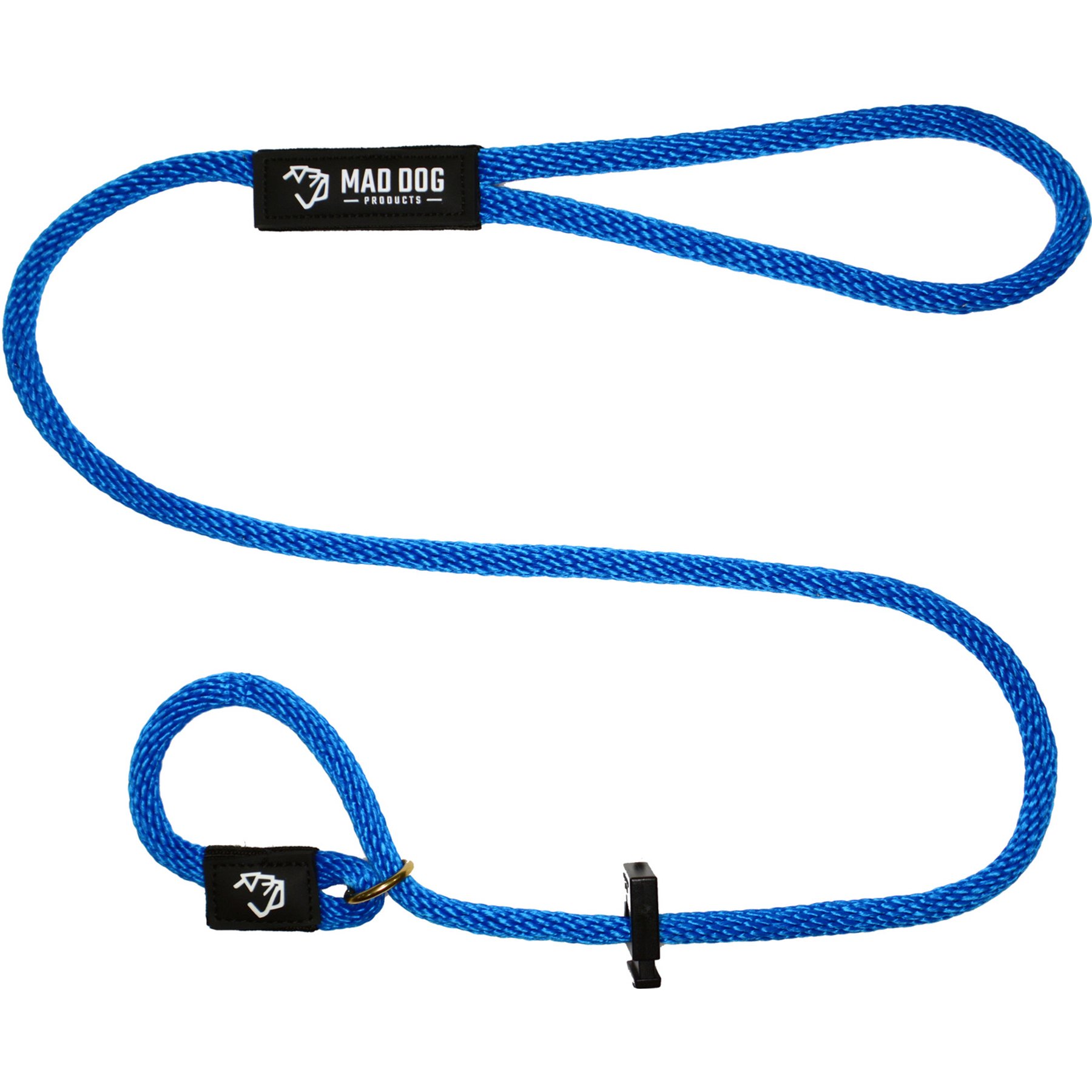 Mad Dog Products English Slip Lead Signature Rope Dog Leash, Royal, 10-ft long, 1/2-in wide