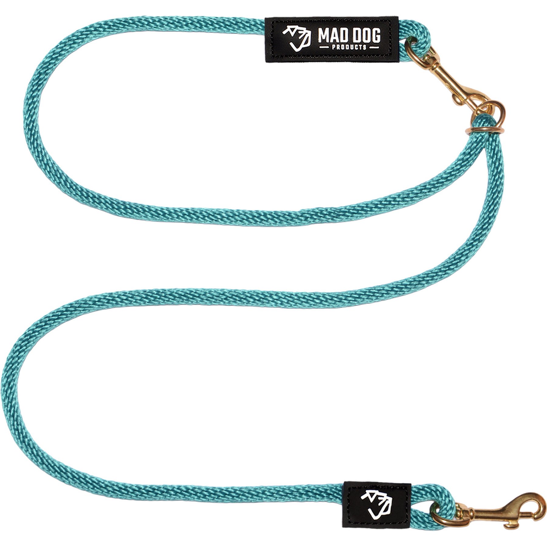 Mad Dog Products Hands Free Dog Leash, Teal, 10-ft long, 3/8-in wide