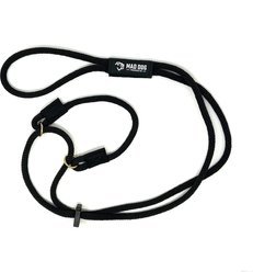 Mad Dog Products Martingale Slip Lead Dog Leash, Black, 8-ft long, 3/8-in wide slide 1 of 3
