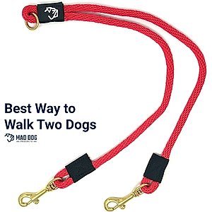 Mad Dog Products Premium Dog Leash Coupler, Black, 1.5-ft long, 1/4-in wide
