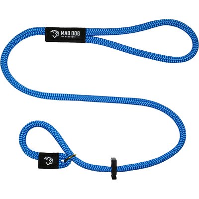 Mad Dog Products Mad Dog Products Premium Rope Long Line Nylon Slip Lead Dog Leash, Royal Blue, 15-ft long, 3/8-in wide