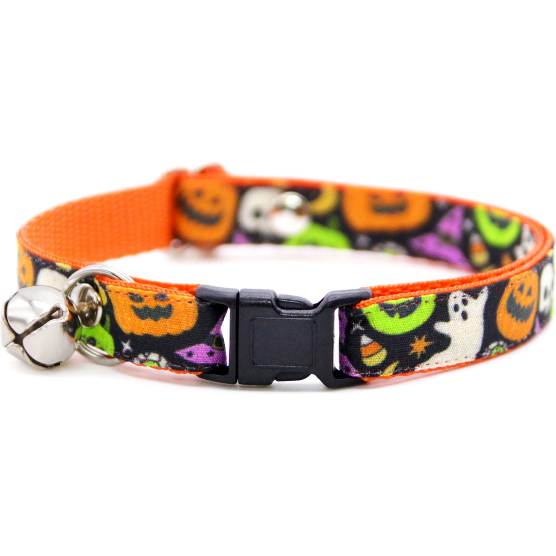 Made By Cleo Creepy Cuties Cat Collar, 8 to 13-in