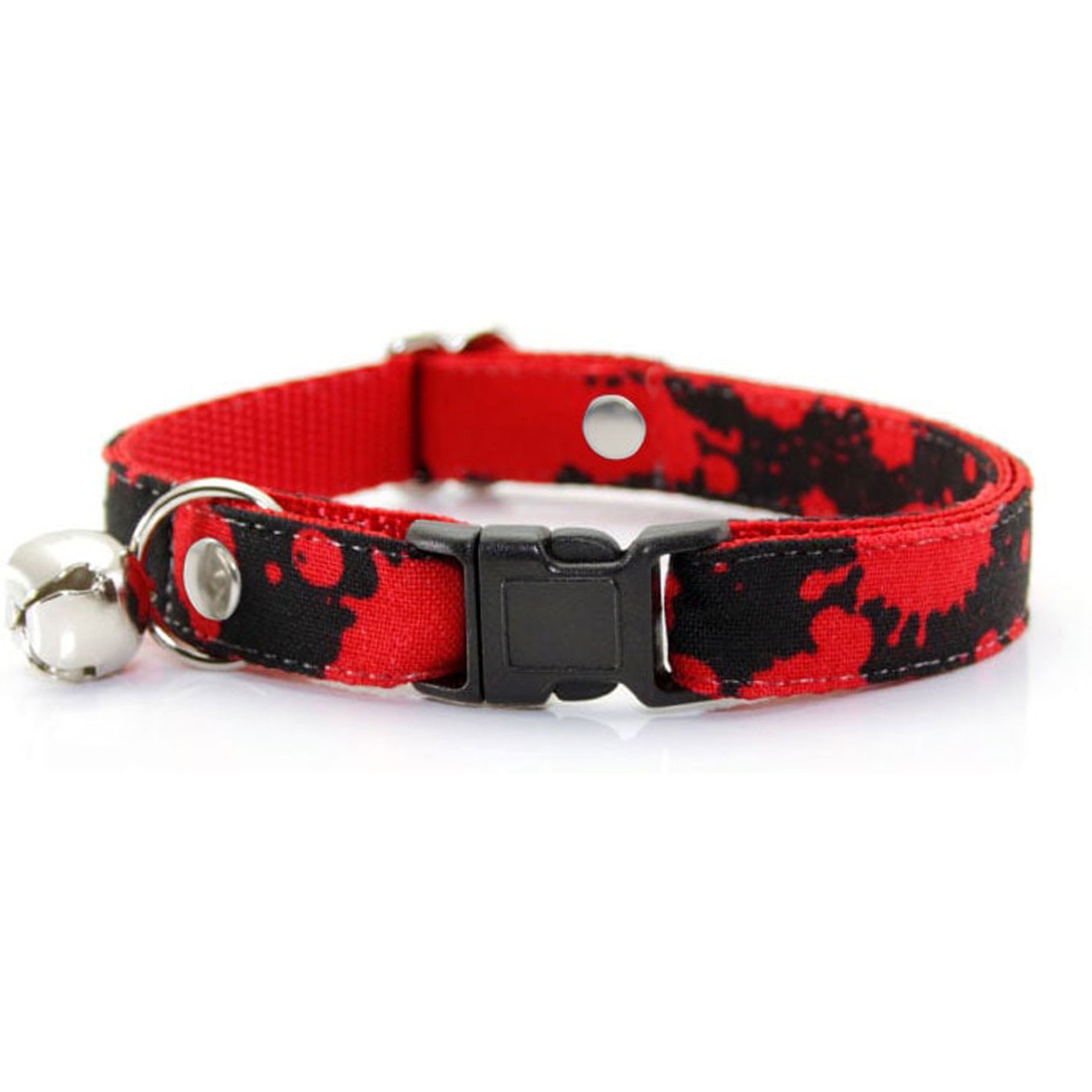 Made By Cleo Dracula Cat Collar, 8 to 13-in