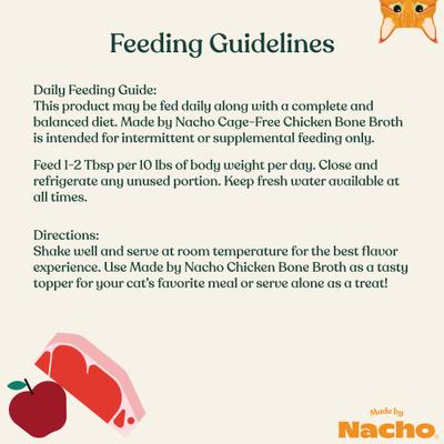 Show full view: Made by Nacho Beef Bone Broth Grain- Free Wet Cat Food Topper, 11-oz carton slide 8 of 9