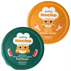 Made by Nacho Beef Recipe with Bone Broth + Minced Chicken Recipe with Bone Broth Wet Cat Food