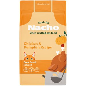 Made by Nacho Bone Broth Infused Cage-Free Chicken & Pumpkin Recipe Dry Cat Food, 4-lb bag