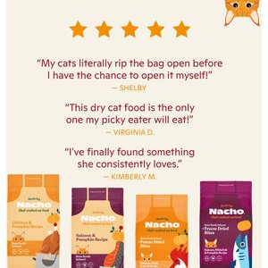 Made by Nacho Bone Broth Infused Cage-Free Chicken & Pumpkin Recipe Dry Cat Food, 4-lb bag