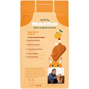 Made by Nacho Bone Broth Infused Cage-Free Chicken & Pumpkin Recipe Dry Cat Food, 4-lb bag