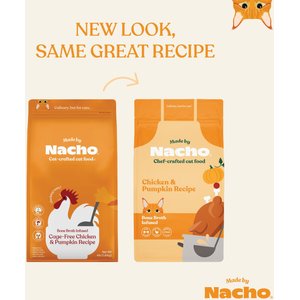 Made by Nacho Bone Broth Infused Cage-Free Chicken & Pumpkin Recipe Dry Cat Food, 4-lb bag