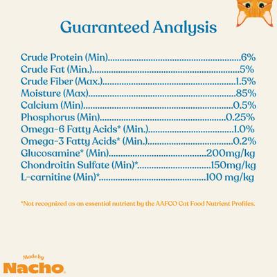 Show full view: Made by Nacho Bone & Joint Support Cage-Free Chicken Puree with Bone Broth Wet Cat Food Topper, 1.4-oz pouch, case of 18 slide 9 of 12