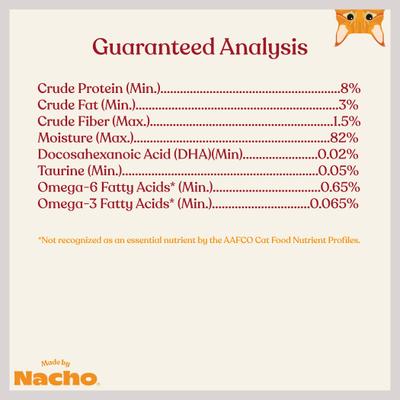 Show full view: Made by Nacho Cage Free Chicken Recipe Cuts In Gravy with Bone Broth Wet Cat Food, 3-oz pouch, 12 count slide 9 of 13