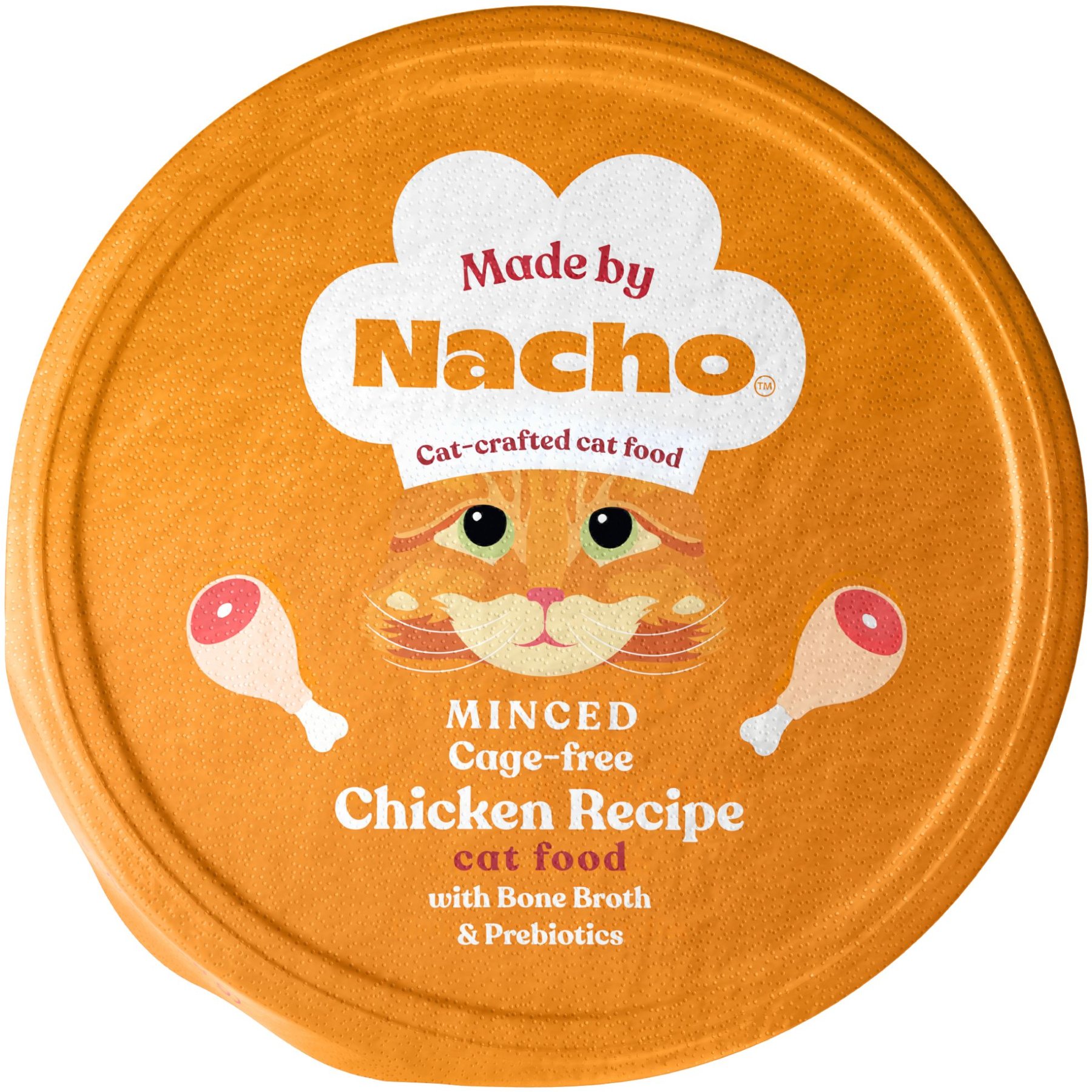 Made by Nacho Cage Free Minced Chicken Recipe with Bone Broth Wet Cat Food, 2.5-oz tray, bundle of 20