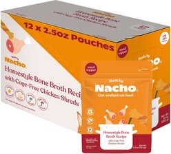 Made by Nacho Cage Free Shredded Chicken Recipe with Homestyle Bone Broth Grain-Free Wet Cat Food, 2.5-oz pouch, case of 12 slide 2 of 9