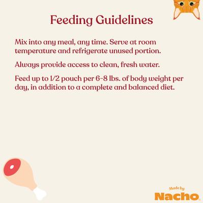 Show full view: Made by Nacho Cage Free Shredded Chicken Recipe with Homestyle Bone Broth Grain-Free Wet Cat Food, 2.5-oz pouch, case of 12 slide 10 of 12