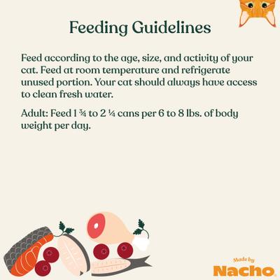 Show full view: Made by Nacho Chicken, Herring & Salmon Variety Pack Grain-Free Pate Wet Cat Food, 3-oz can, case of 12 slide 10 of 12